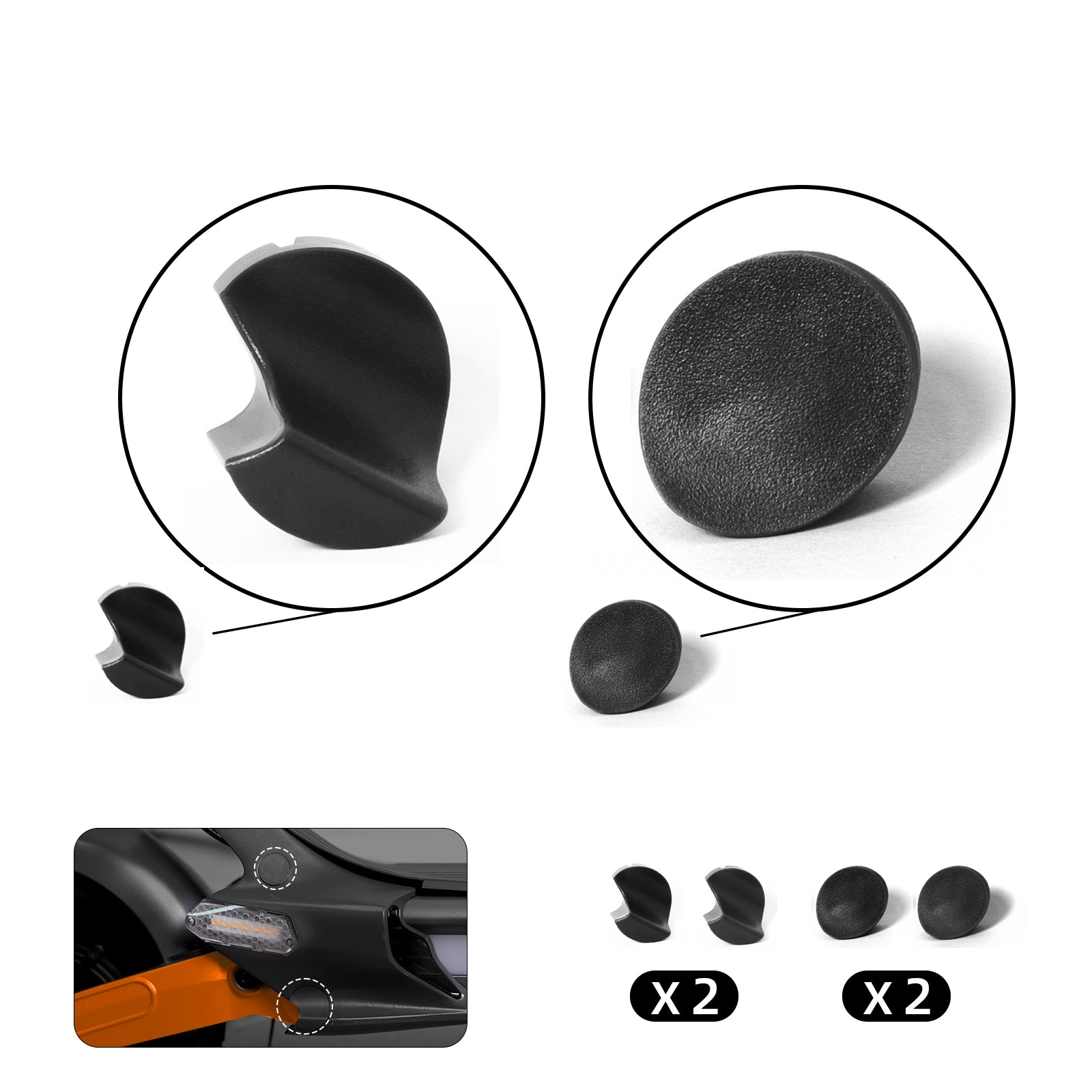 Black Rear Dust Cover for RZ1000 - 4pack