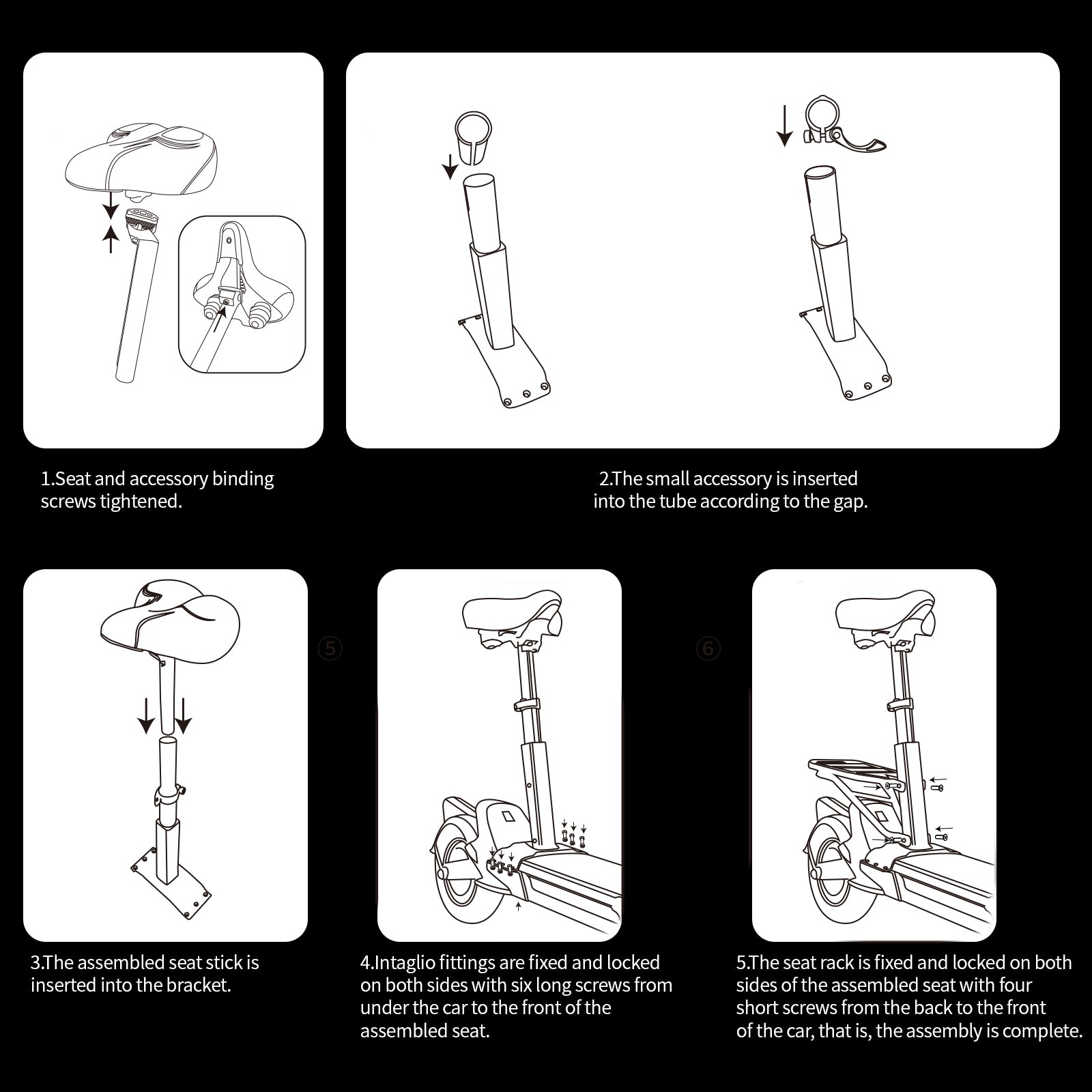 Removable Seat for RZ800 / RZ1000 - Black
