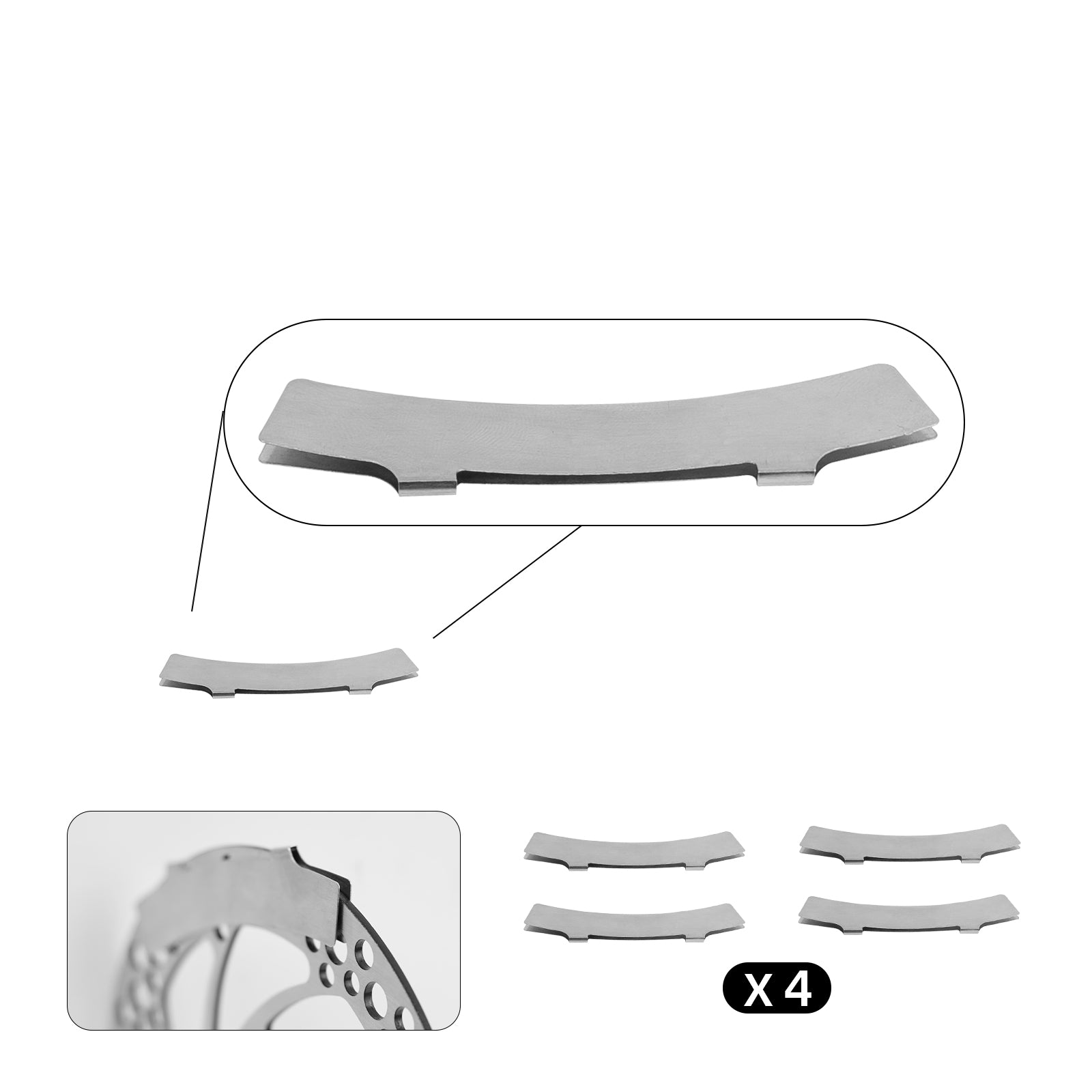 Disc Brake Pads for RZ800 & RZ1000(4-Pack)