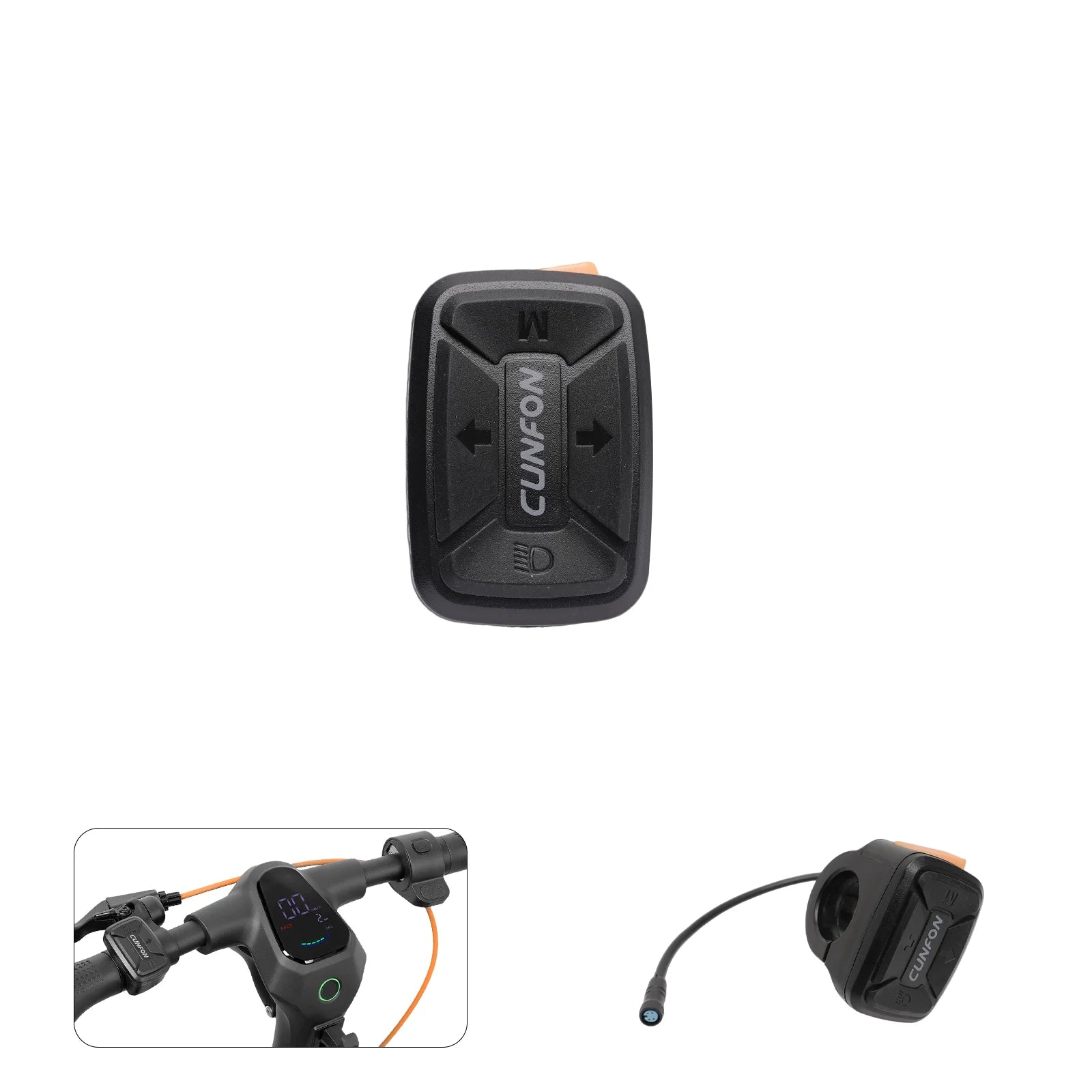 Cunfon replacement handlebar control panel with horn, mode, lights & turn signals for RS500, RZ800, RZ1000 scooters.