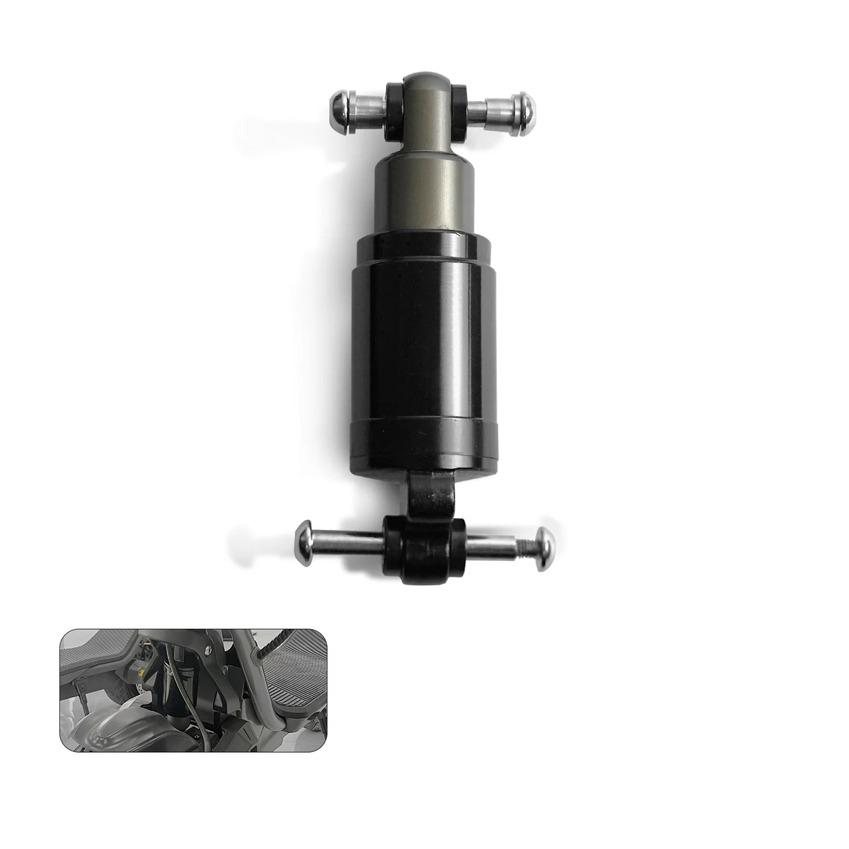 Cunfon RS500 front fork shock absorber with top and bottom mounting bolts.