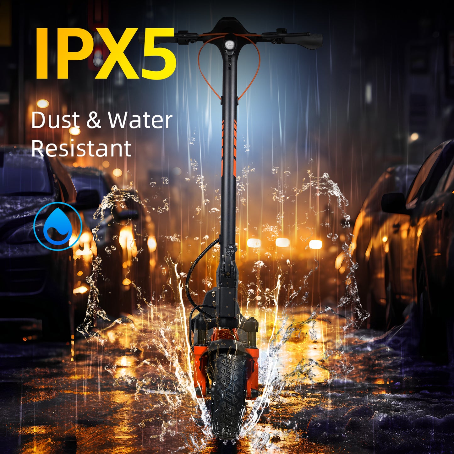 CUNFON RZ1000 IP56 Rating - Dust and Water Resistant for All-Weather Riding Conditions