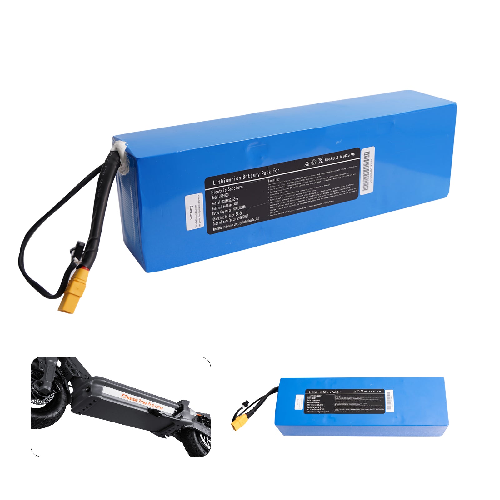 Lithium-ion battery packs for RZ800