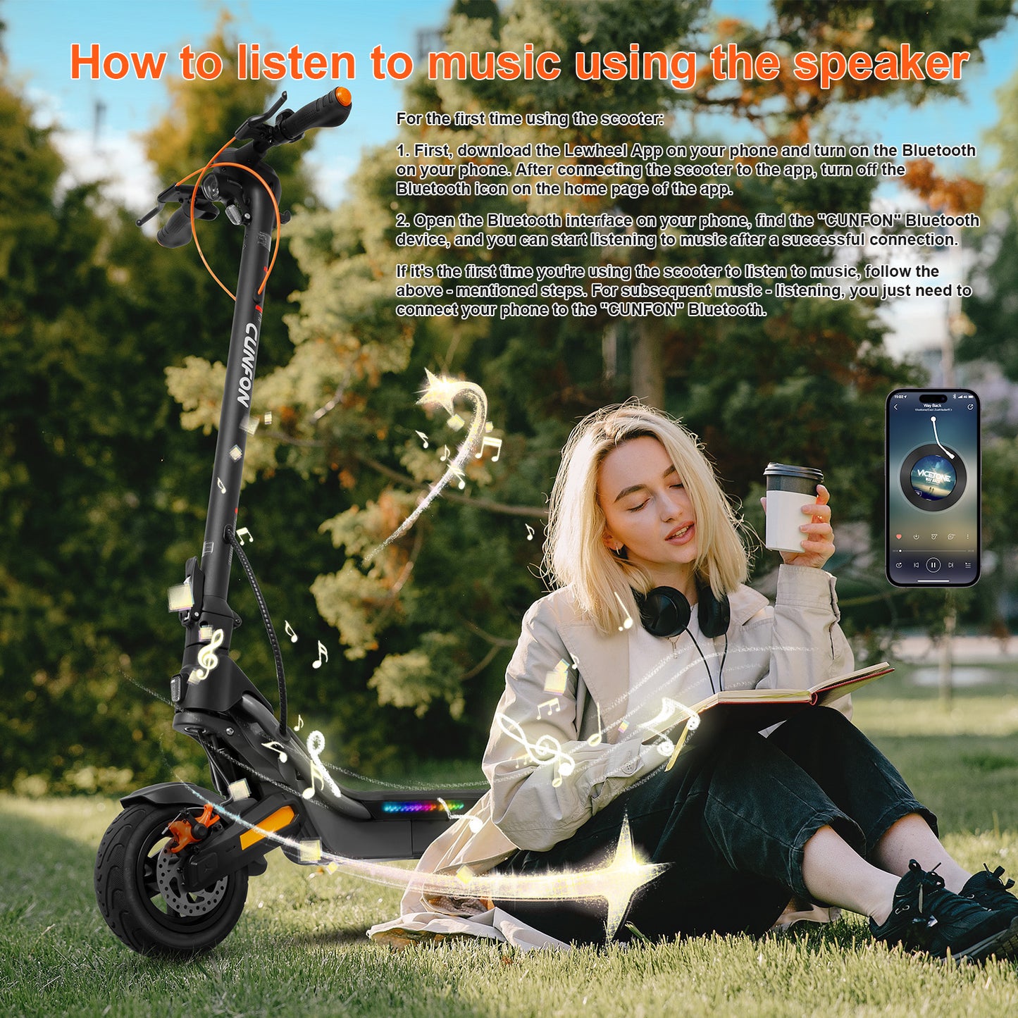 Cunfon RS500 Electric Scooter 1000W