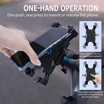 Scooter Phone Mount Holder - Black