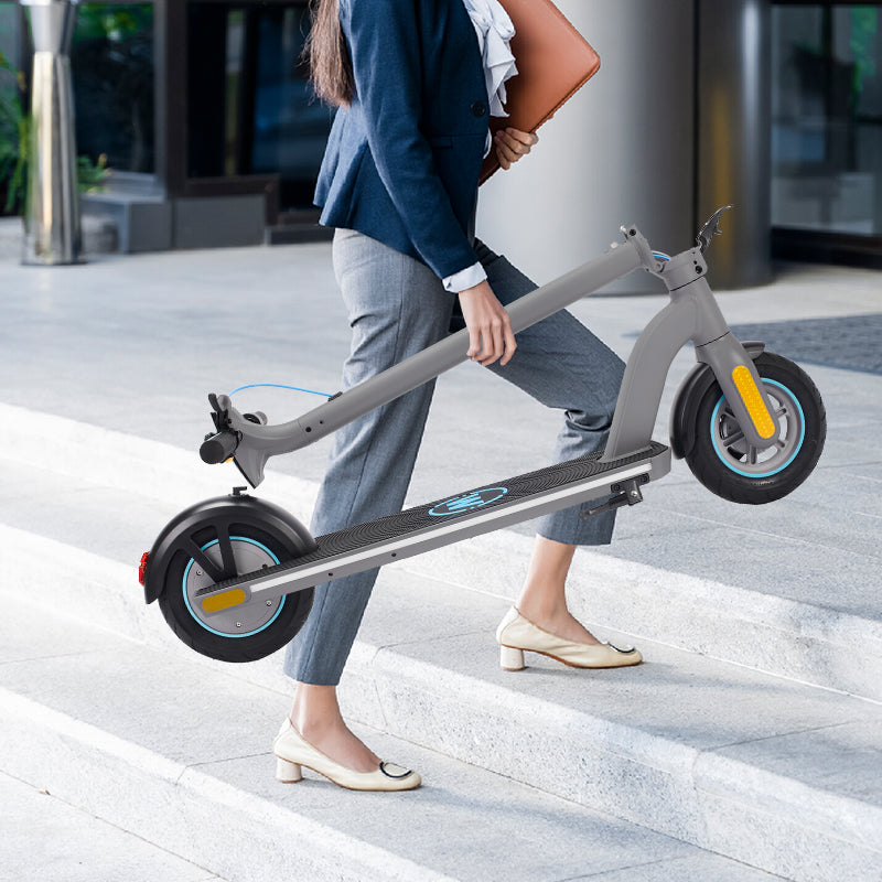 CUNFON Electric Scooter 350W Motor 8.5 Tires Up to 18-21 Miles Long Range  for Adults - 18.6 Mph Max Speed,Smart APP,Dual Brake System,Foldable