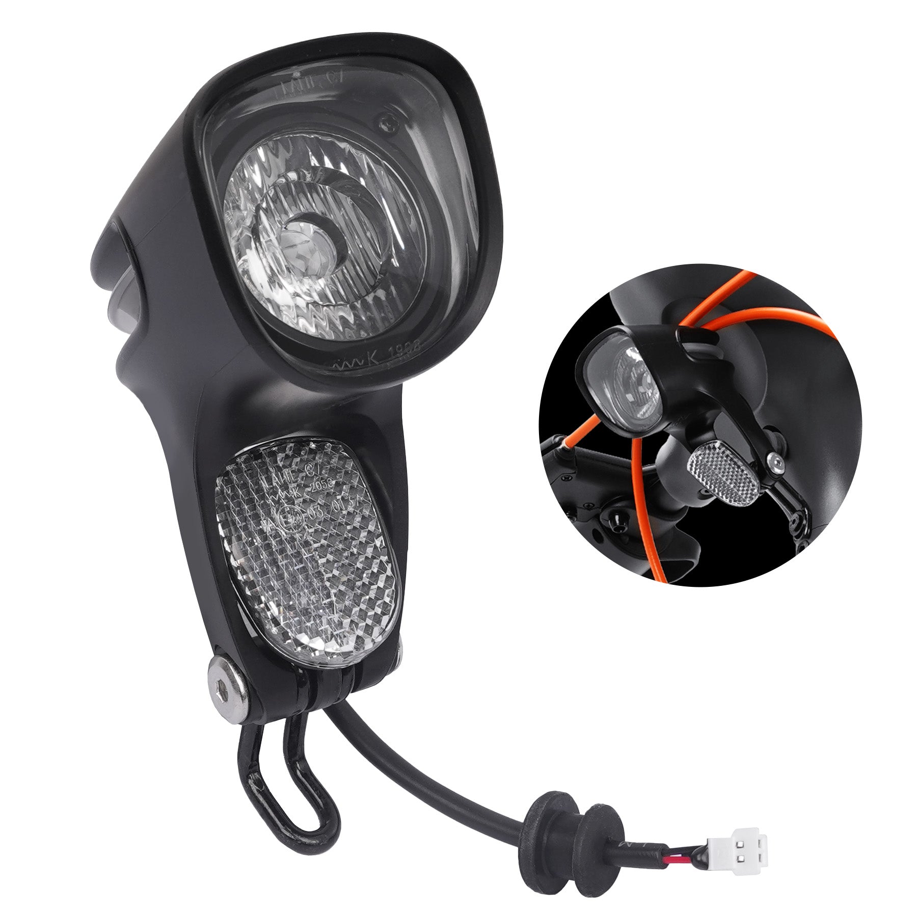 EScooter Headlight Black Scooter Lights for RZ800, RZ1000