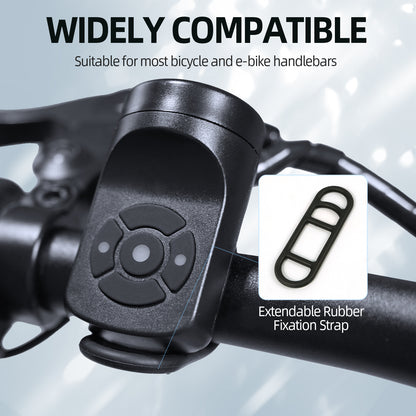 Klaxon de vélo électrique sonnette de vélo électronique forte 120-140 DB Modes sonores étanches IPX4 avec alarme antivol et chargement USB