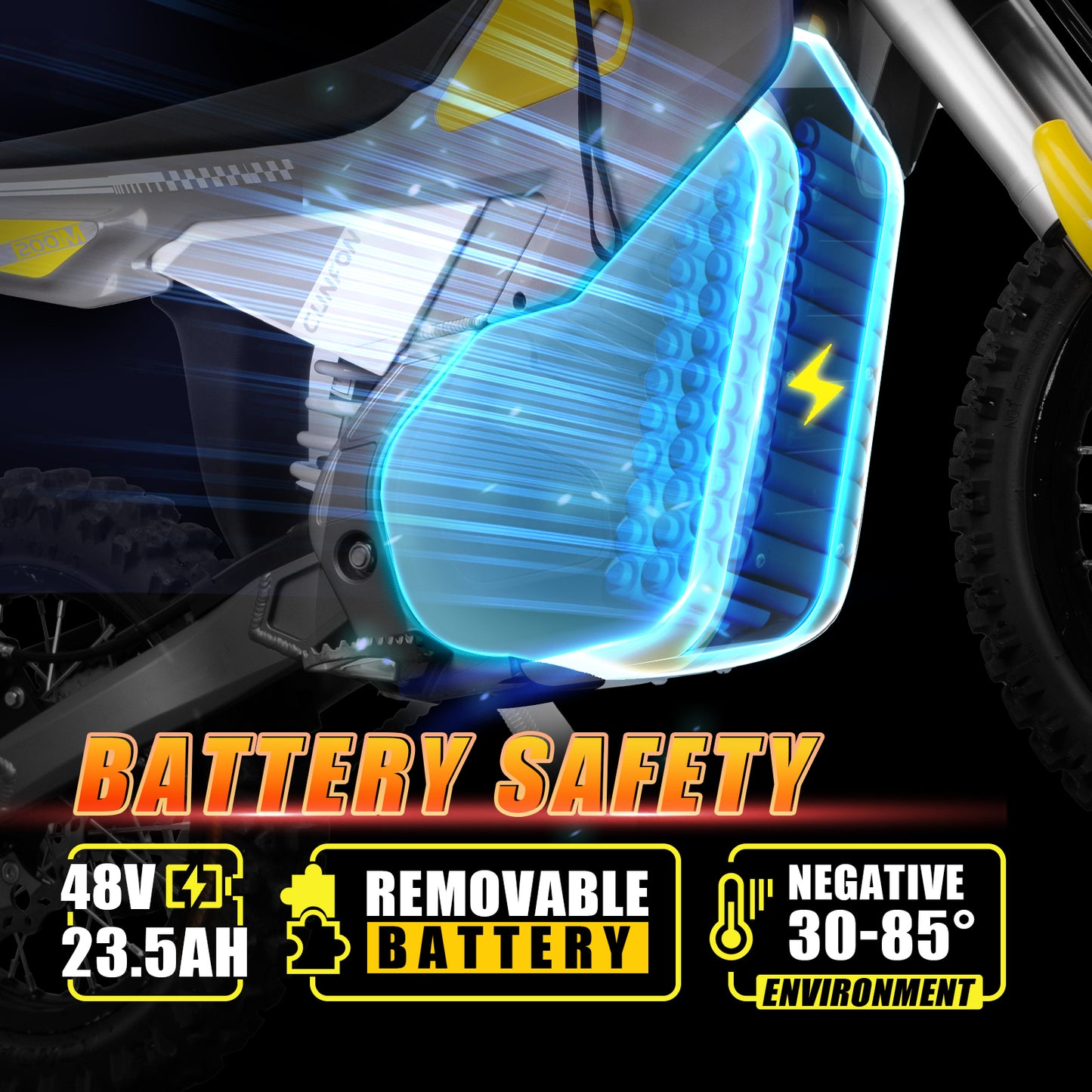 Cunfon M200 Electric Dirt Bike E Moto for Adults Teens