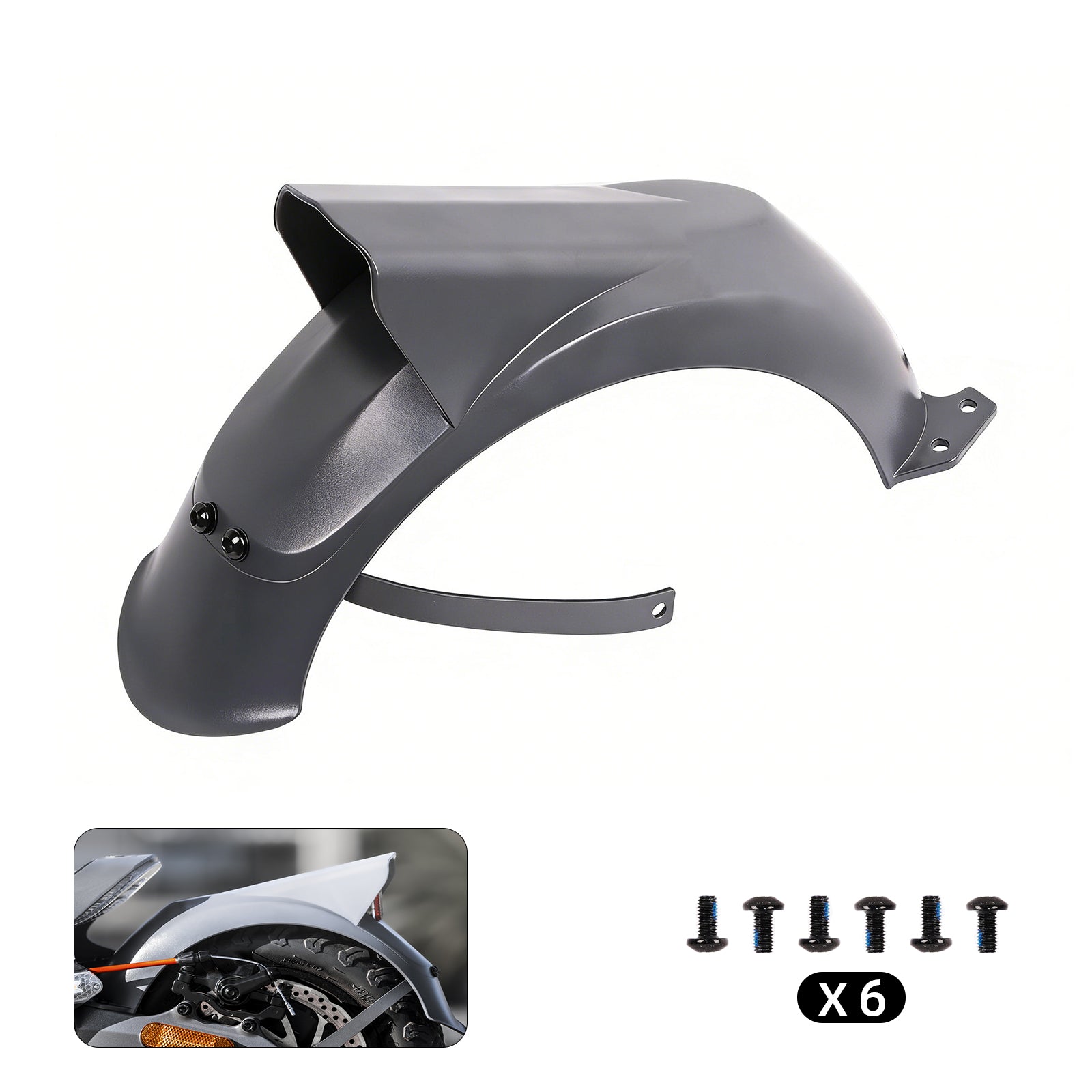 Rear Fender Without Integrated Tail Light for RZ800