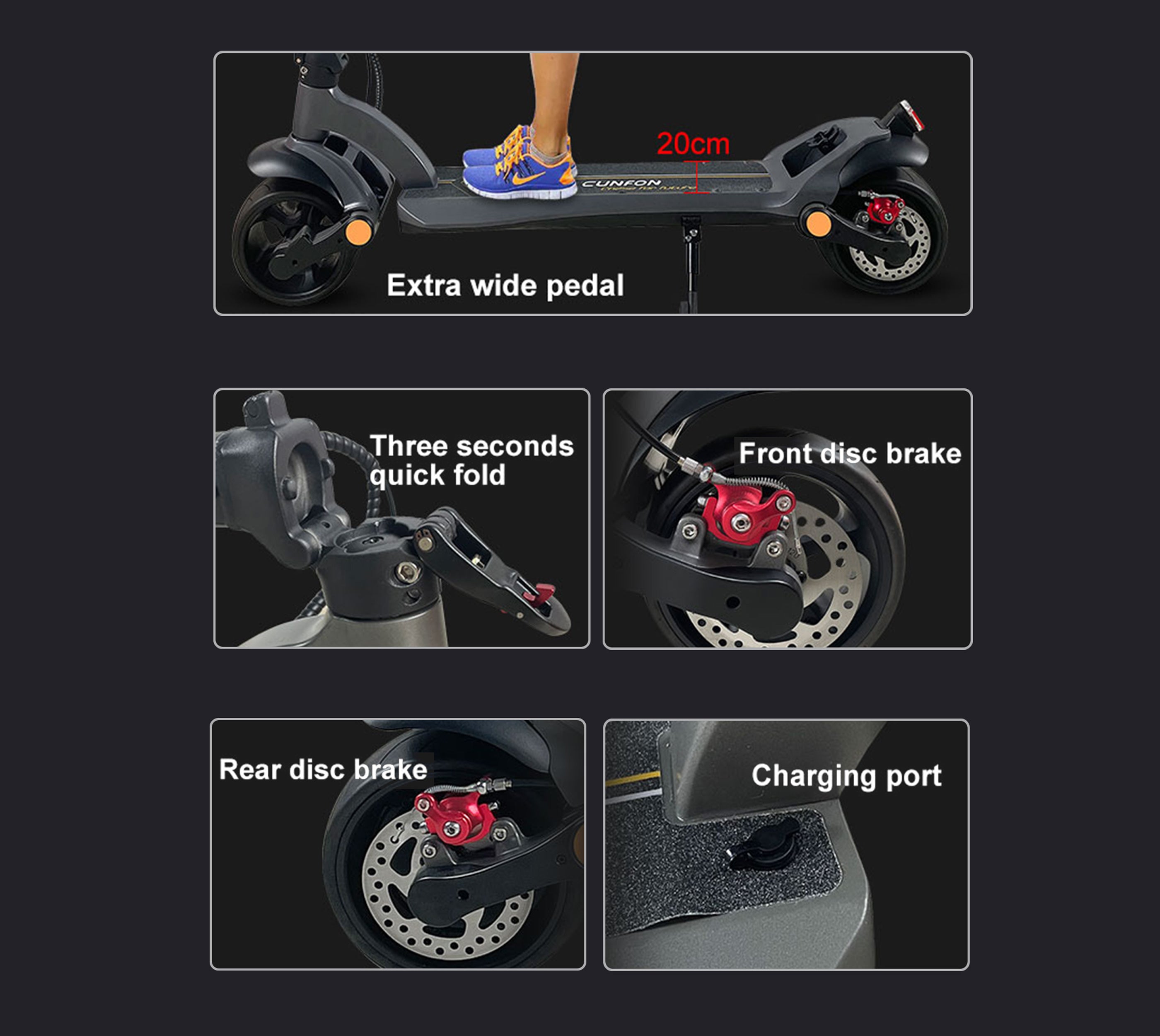 LZ500 Electric Scooter – cunfon