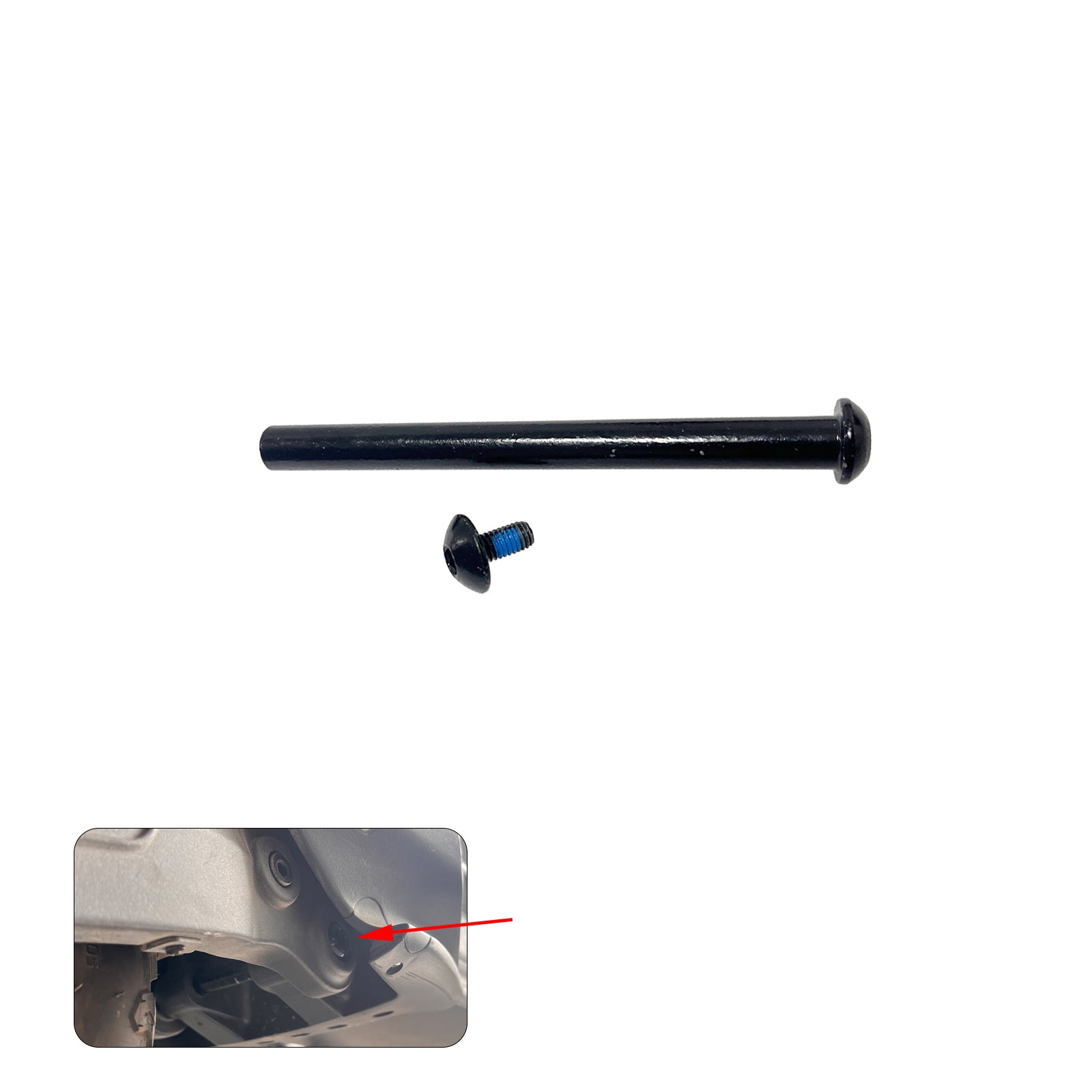Rear Fork Axle with Lock Nuts for RZ800