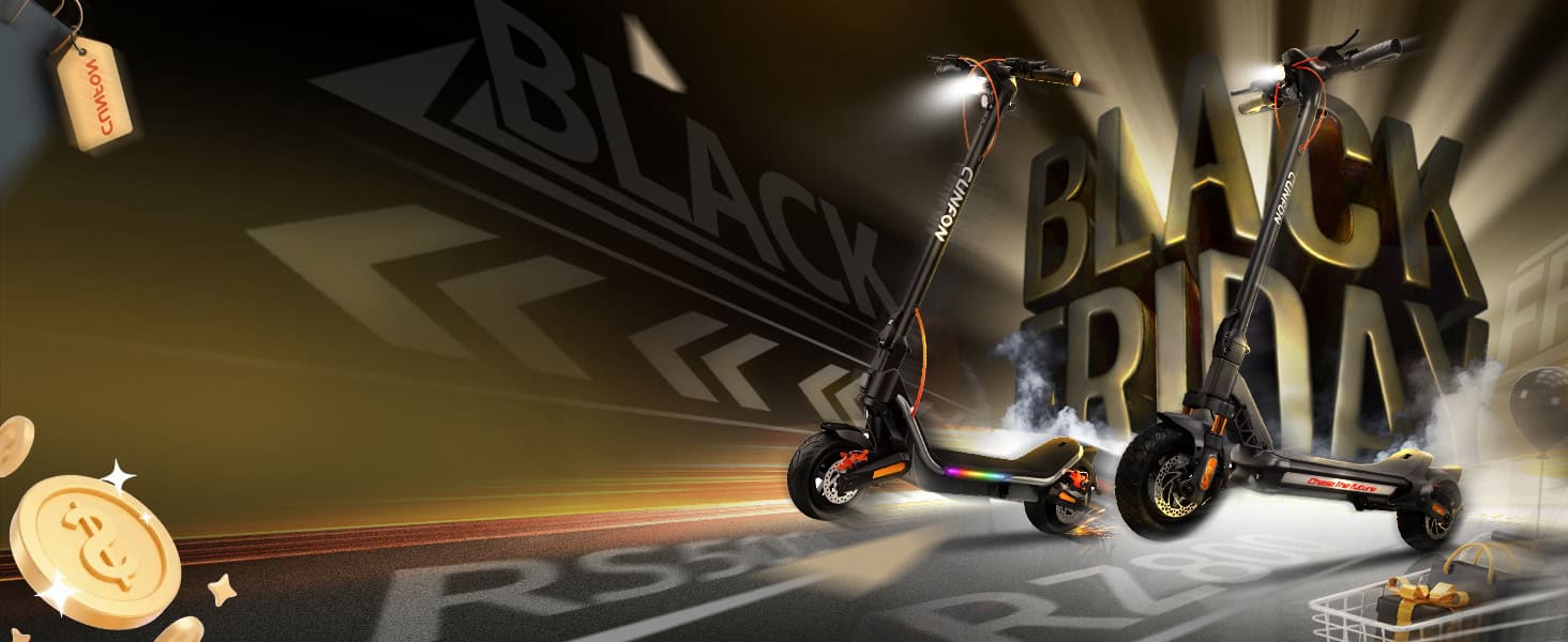 Black Friday Sale on Cunfon Electric Scooters - Save $270 on RS, RZ Series E-Scooters at mall.cunfon.com