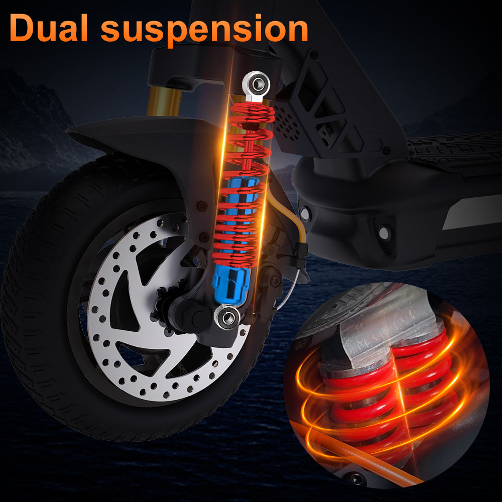 CUNFON RZ800 Dual Suspension System - Enh Stability and Comfort on Various Terrains