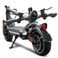 CUNFON RZ800 Rear Side View Folded - Compact Folded Design with Rear Suspension System, Black and Orange Color Scheme