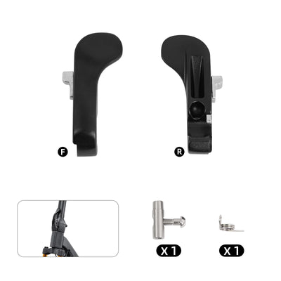Cunfon RZ800 and RZ1000 folding latch 25-26 version with front and back view, pin and spring.